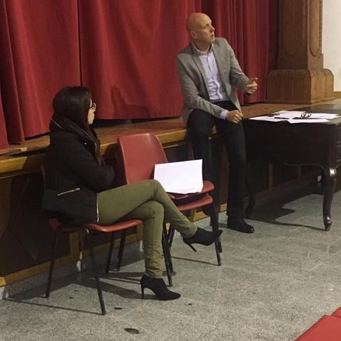 El primer edil y la teniente alcalde expusieron los puntos a tratar 