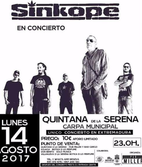 El cartel que anuncia el concierto 