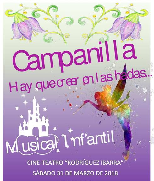 El Rodríguez Ibarra acoger el aclamado musical infantil ‘Campanilla'