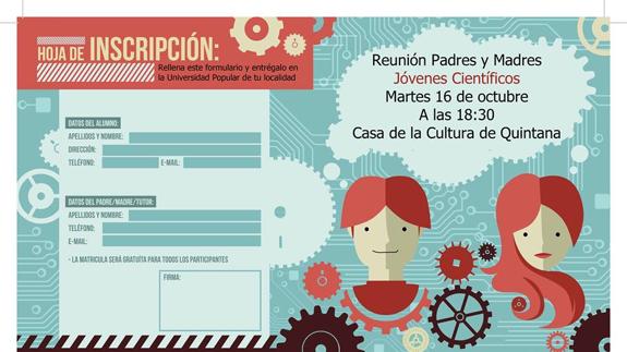 El proyecto 'Jóvenes científicos' convoca una reunión informativa en la Universidad Popular