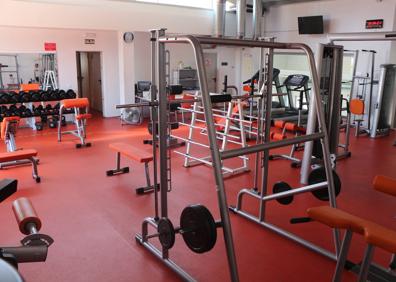 Imagen secundaria 1 - Piscina climatizada, sala de máquinas y pistas de pádel. 