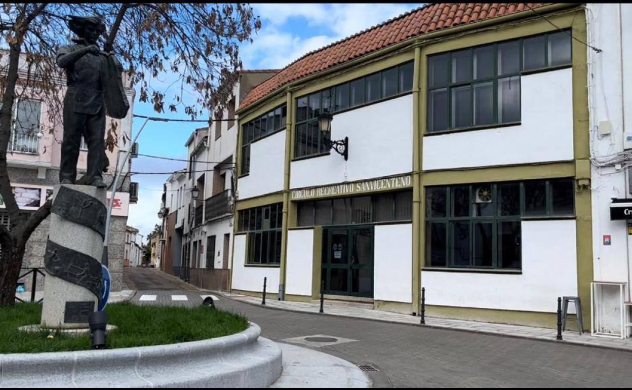 Fachada del Círculo Recreativo Sanvicenteño. 