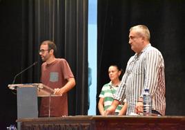 Jesús Carnerero, concejal de Educación y Andrés Hernaíz, alcalde.