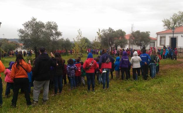 Actividades de Scouts Extremadura en San Jorge en 2018.