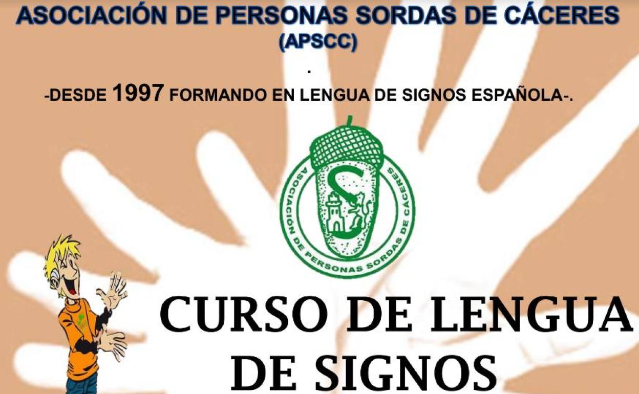 Cursos para aprender lengua de signos en Cáceres