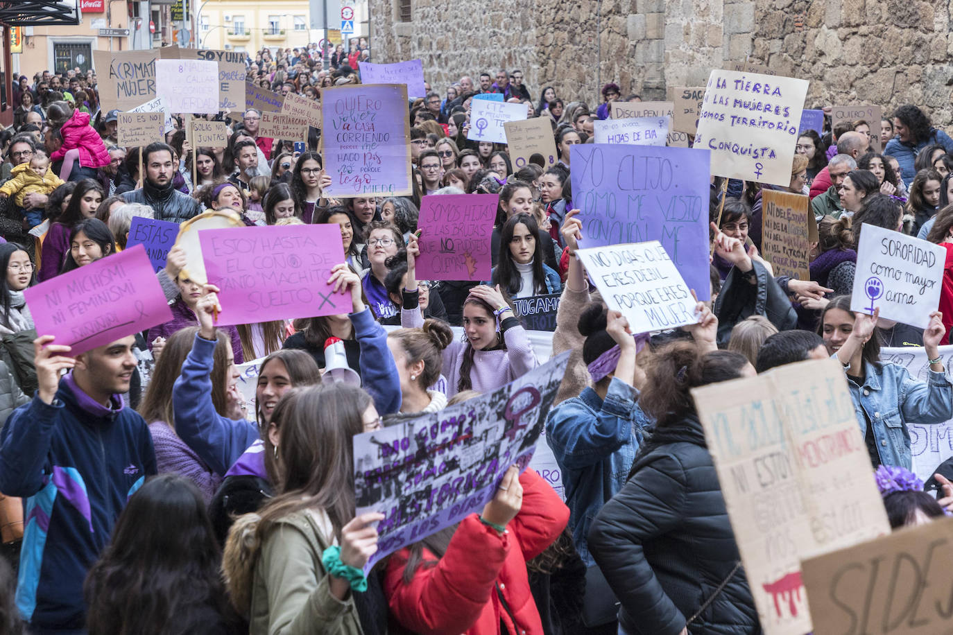 Manifestación en Plasencia. 