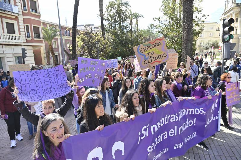 Manifestación por el 8M en Badajoz. 