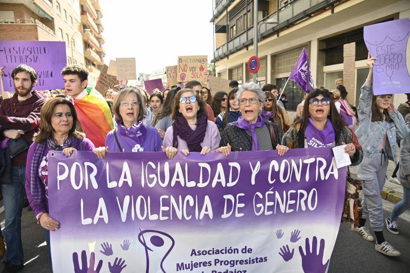 Manifestación por el 8M en Badajoz. 