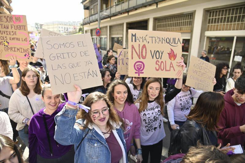 Manifestación por el 8M en Badajoz. 