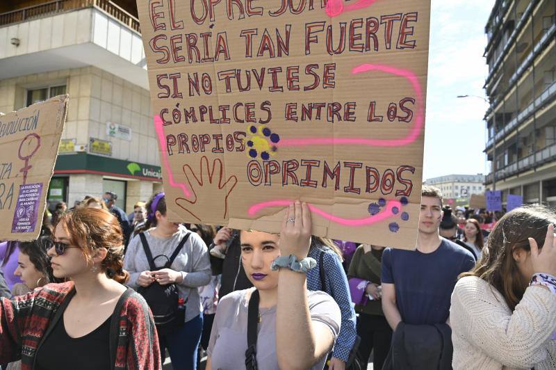 Manifestación por el 8M en Badajoz. 