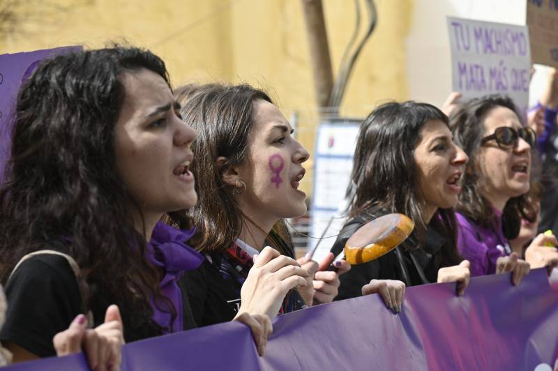 Manifestación por el 8M en Badajoz. 