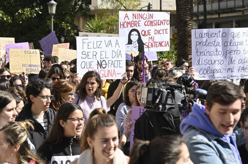 Manifestación por el 8M en Badajoz. 