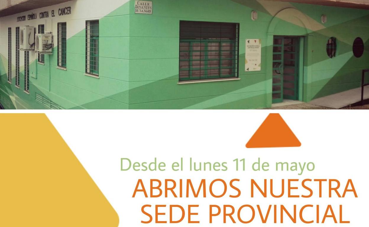 La sede de la Asociación Española Contra el Cáncer de Cáceres vuelve a abrir sus puertas