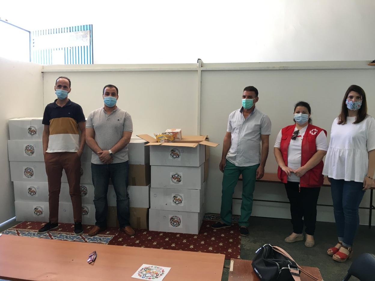 Cruz Roja reparte alimentos a 230 familias vulnerables