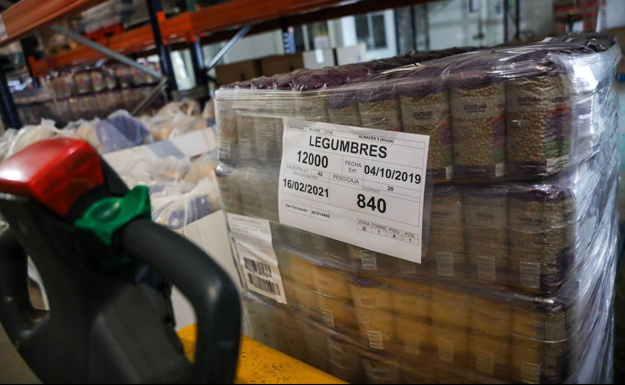 El Banco de Alimentos de Badajoz necesita legumbres urgentemente