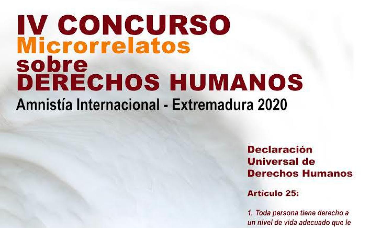 Amnistía Internacional Extremadura organiza su IV concurso de microrrelatos