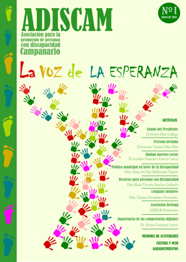 Portada del primer número de la revista ADISCAM. 