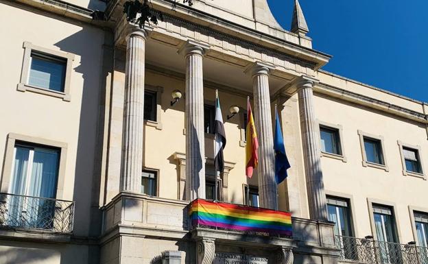 Balcón de la delegación del Gobierno en Badajoz. 