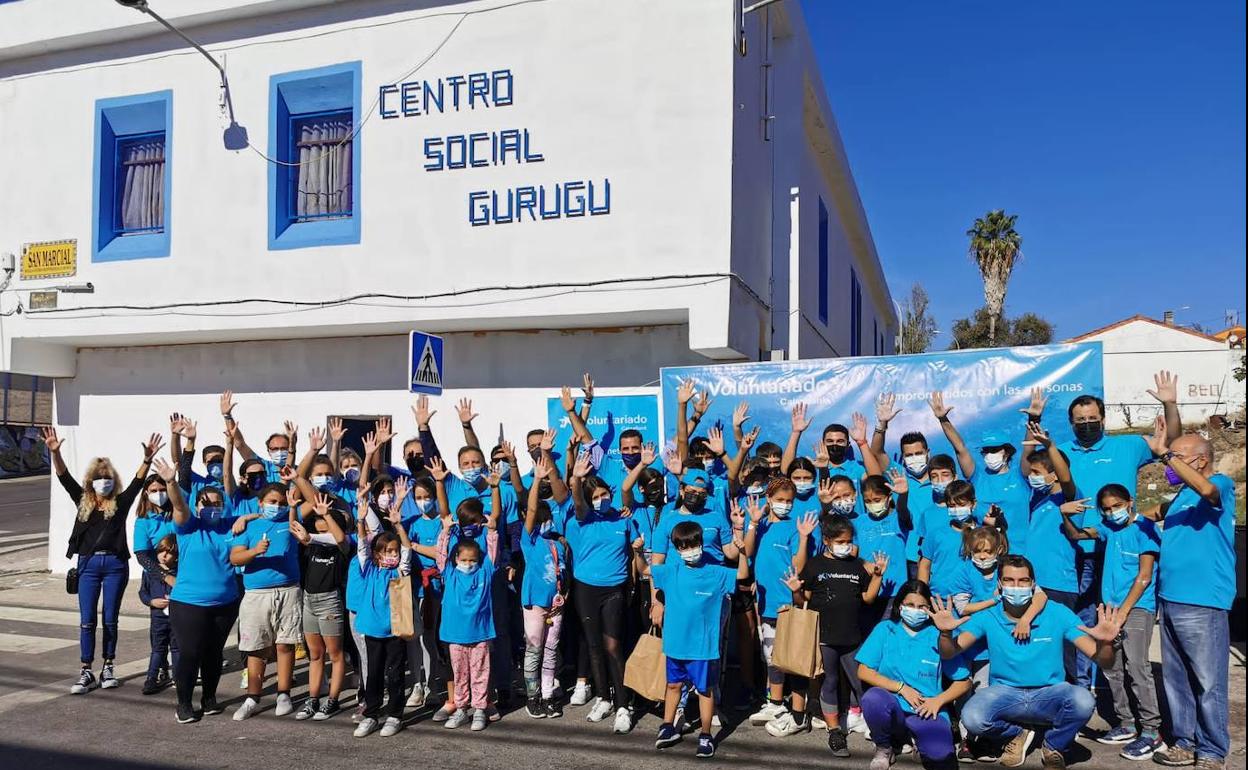 Voluntarios de CaixaBank en Extremadura comparten una jornada solidaria con personas en situación de vulnerabilidad
