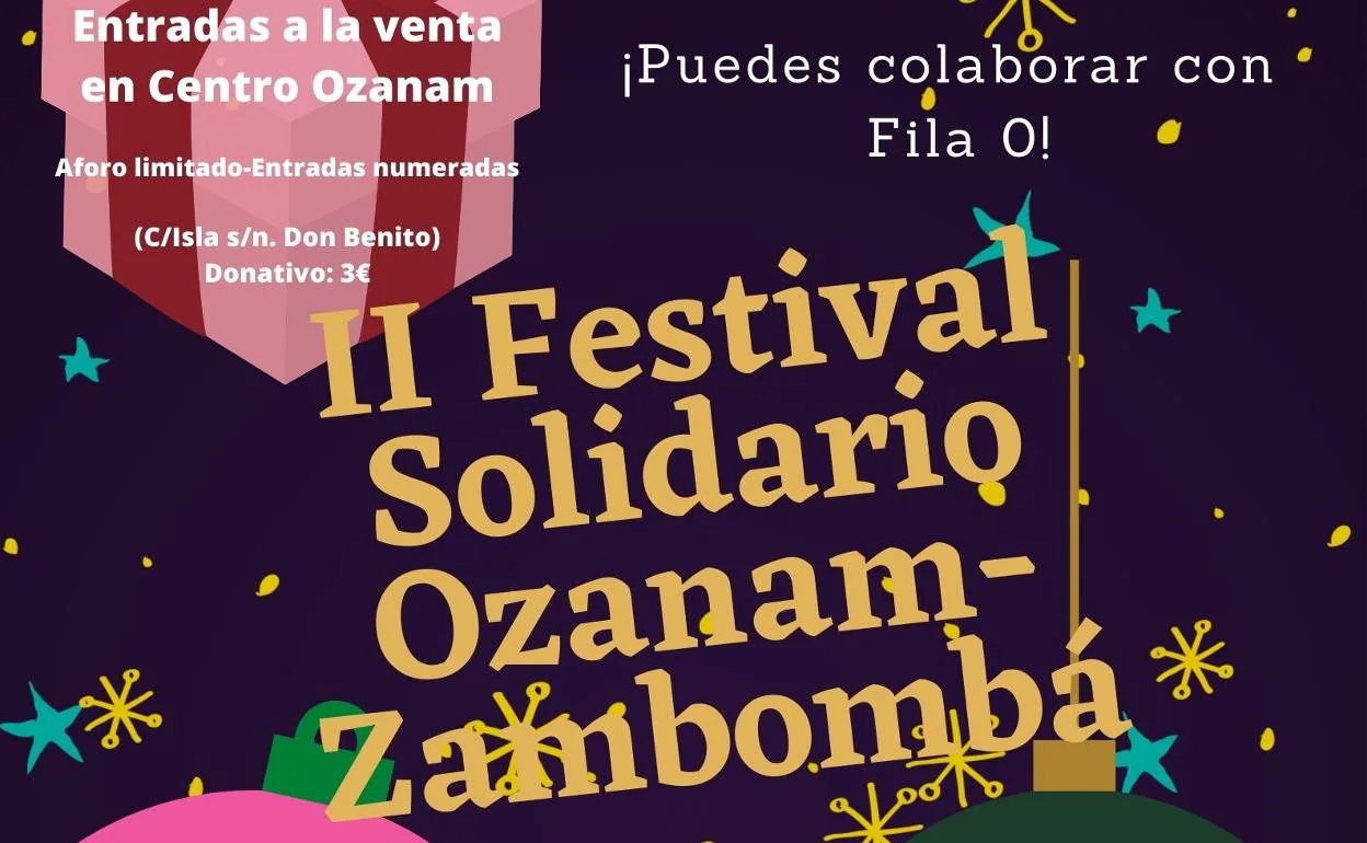 Cartel del evento de Ozanam. 