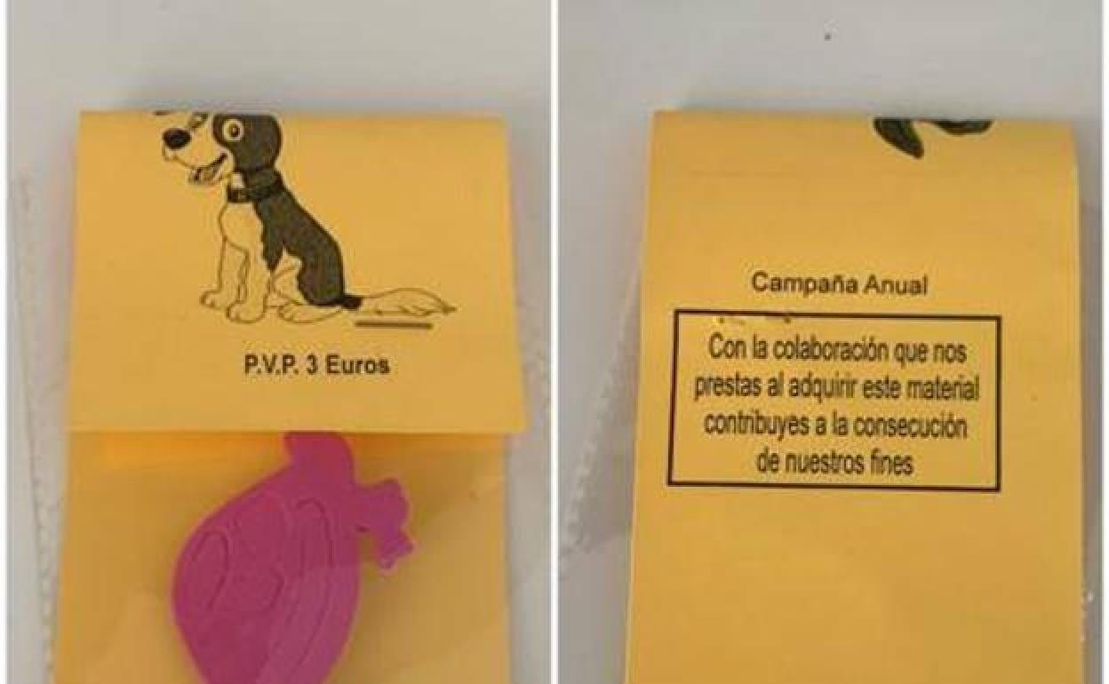 Objetos fraudulentos que están siendo vendidos en nombre de Inclusives. 