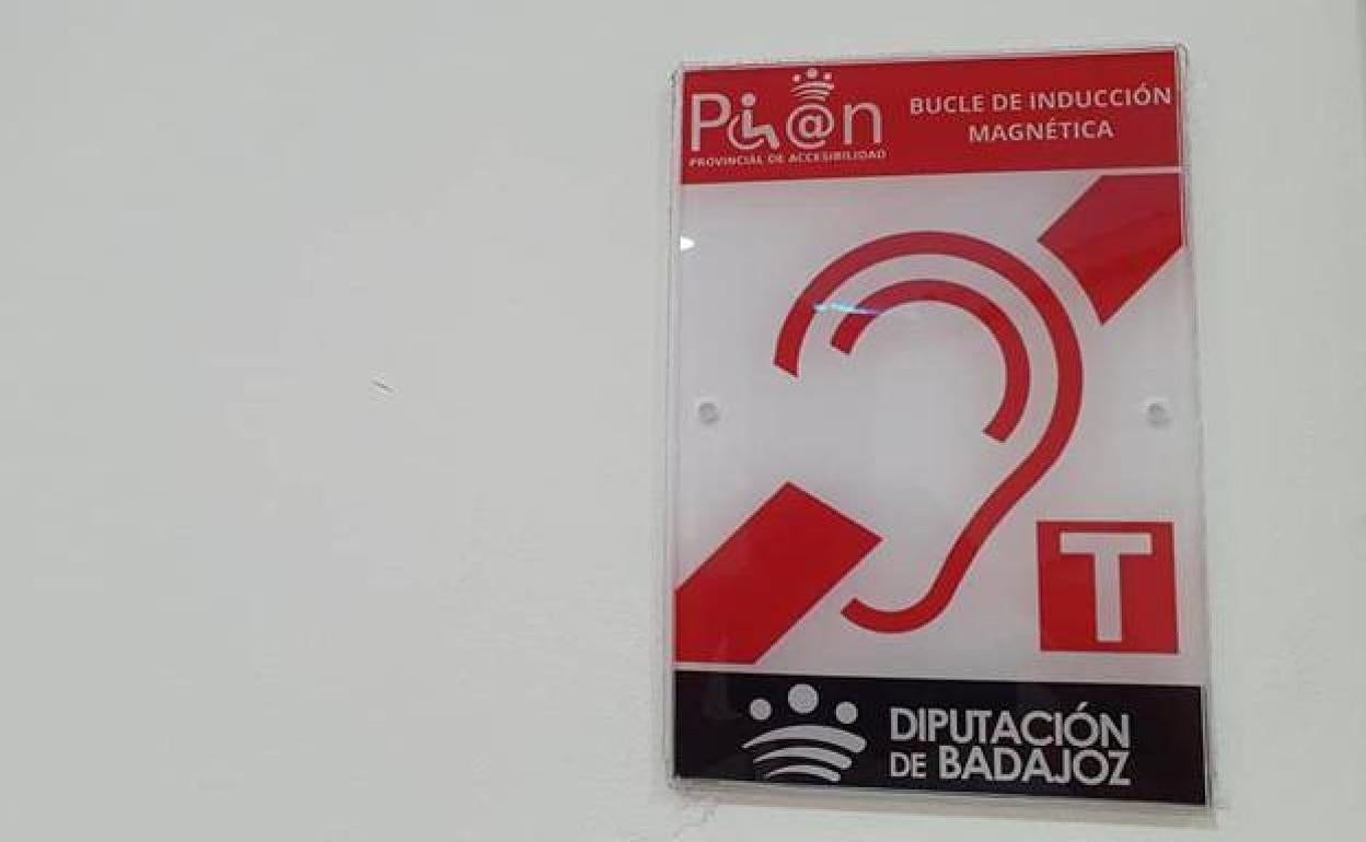 Señalética de los bucles magnéticos para personas con problemas de audición