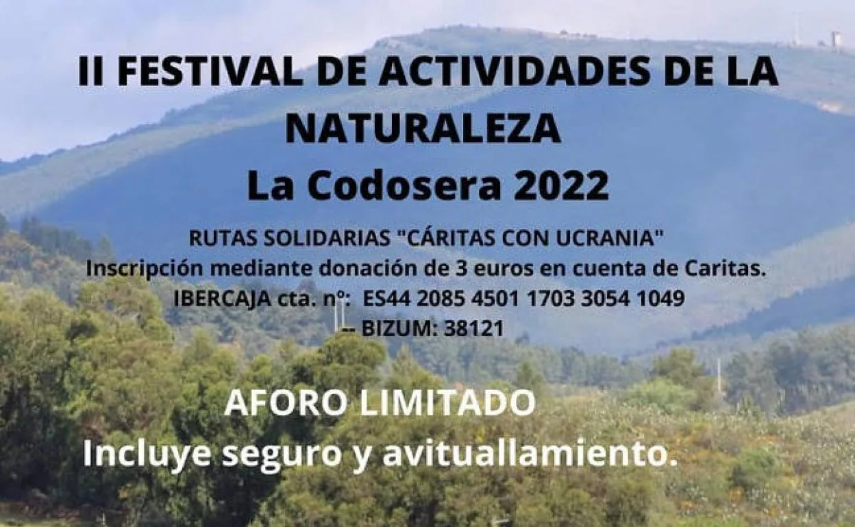 Cartel promocional II Festival de actividades de la naturaleza. 