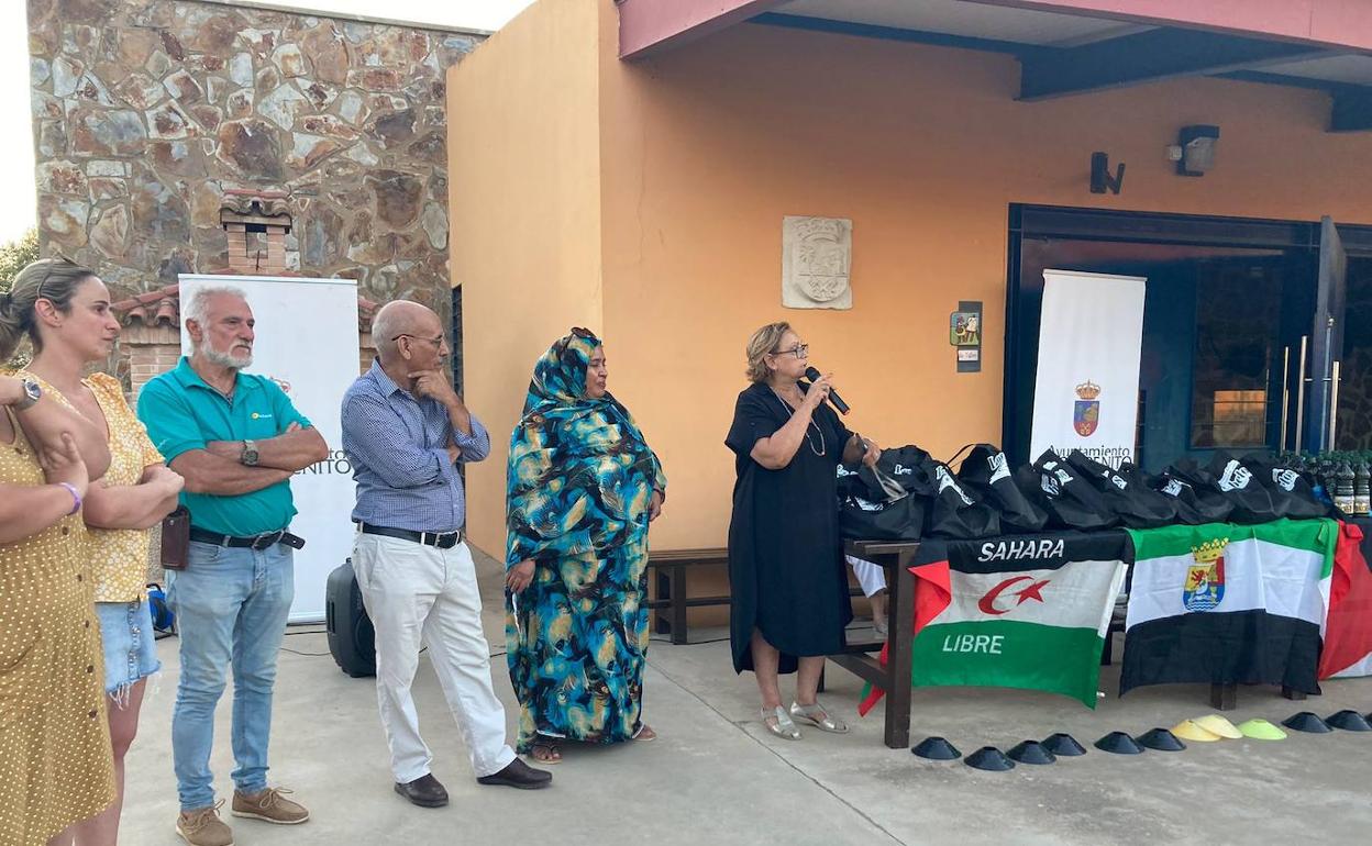 Durante la actividad en Don Benito 