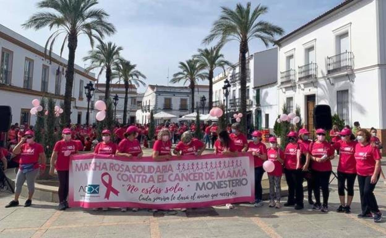 Monesterio marcha hoy contra el cáncer de mama