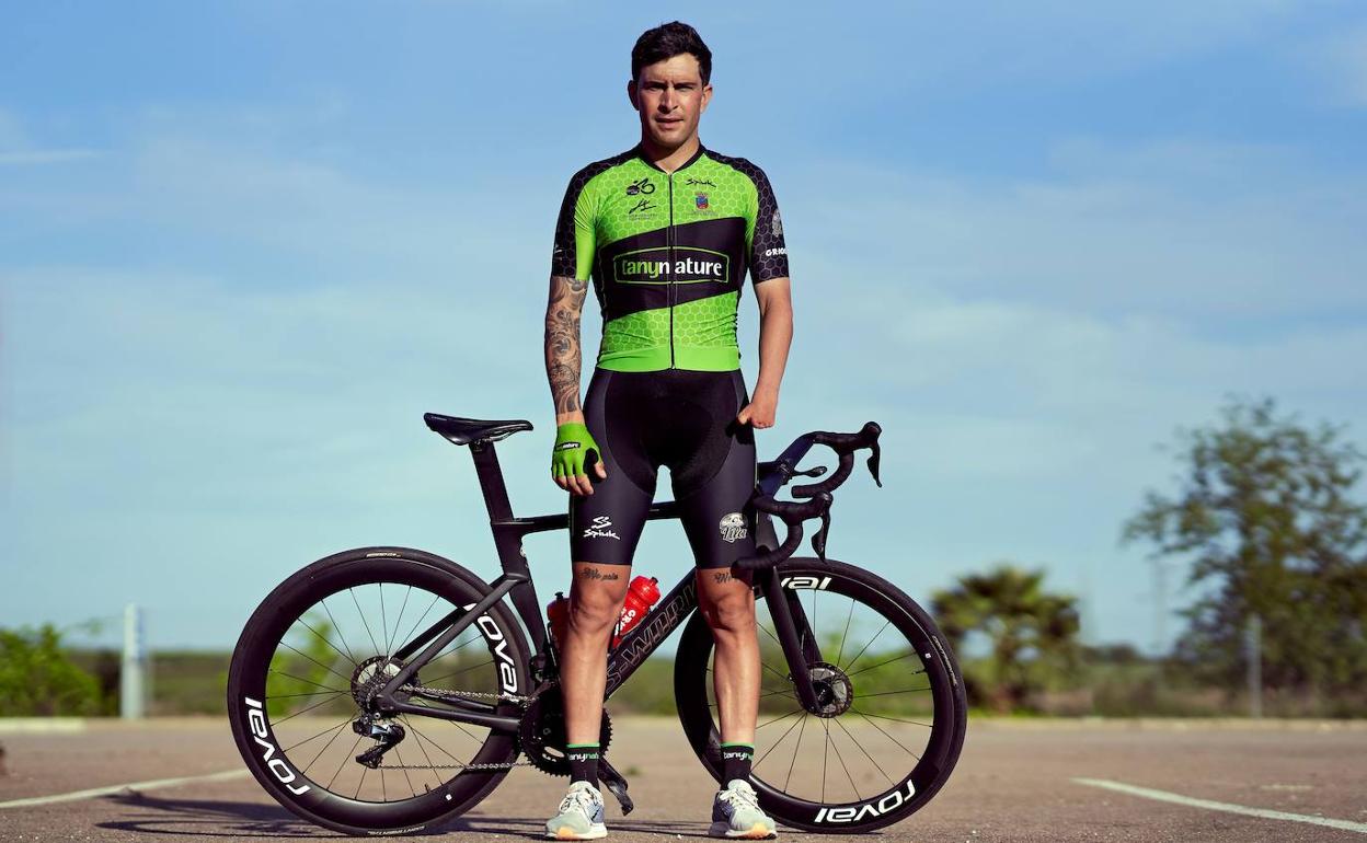 El ciclista Rubén Tanco. 