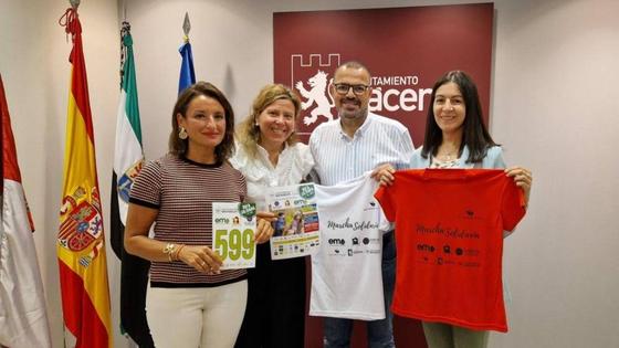 Cáceres acoge este domingo una ruta solidaria a favor de tres asociaciones
