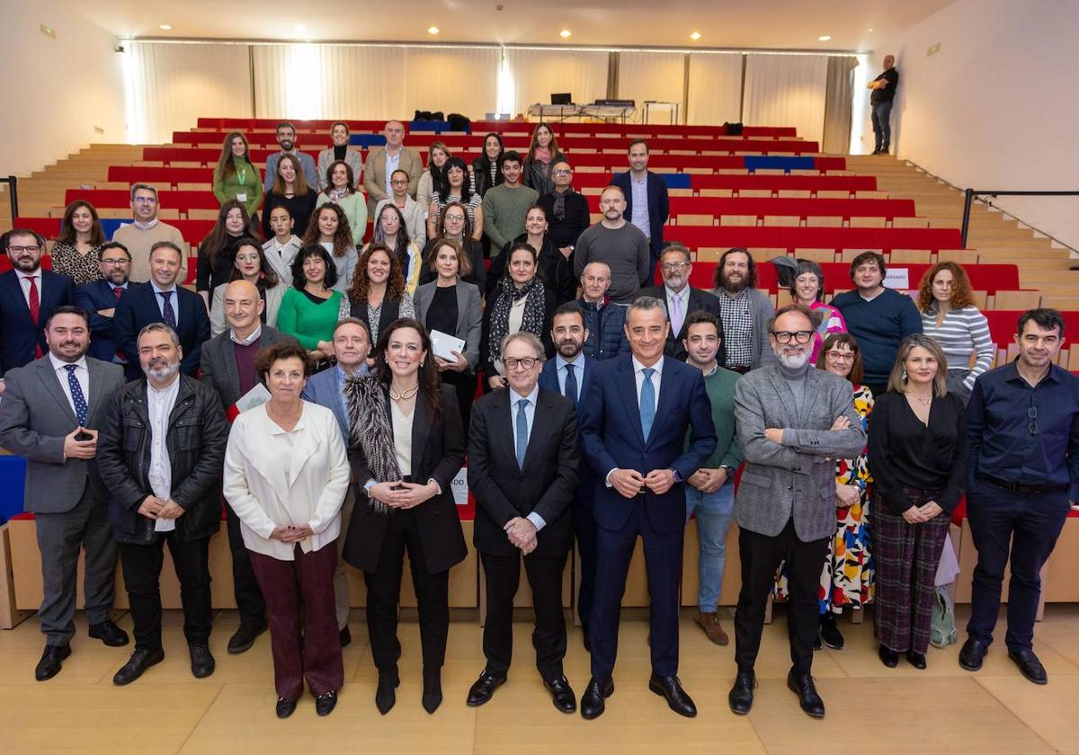 Acto celebrado en Mérida con motivo de la resolución de la Convocatoria de Proyectos Sociales de la Fundación 'la Caixa' en Extremadura.