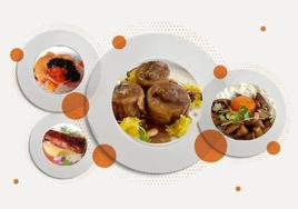 Algunos de los platos que se sirven en Migas y Borona Bistró, los dos nuevos restaurantes recomendados en la Guía Michelín