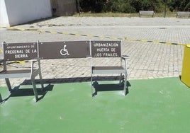 Banco accesible.