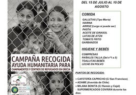 Plan Mafalda pone en marcha en Villanueva una campaña de ayuda para refugiados en Grecia