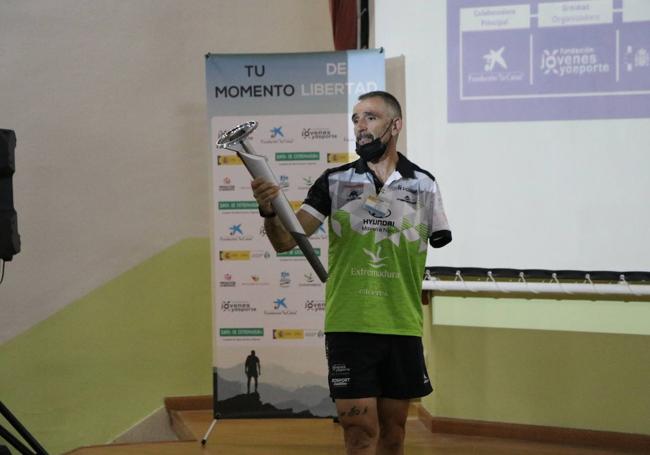 Charla de un deportista extremeño de Alto Rendimiento en uno de los centros penitenciarios.