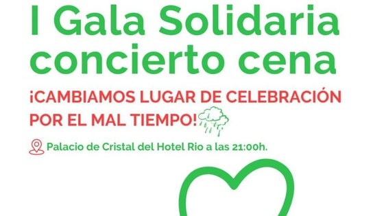 La 'I Gala Solidaria' cambia su ubicación por la previsión de lluvia