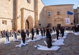 Un insante de la performance.