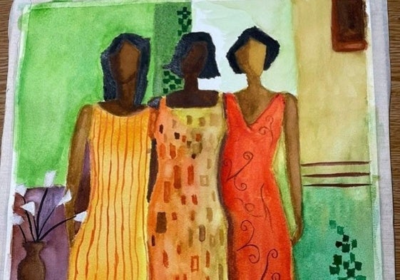 Una de las obras de la exposición.