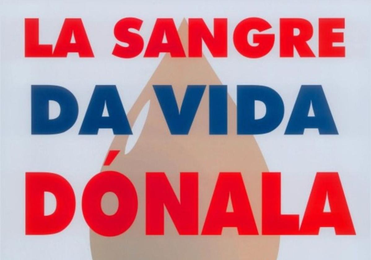 Cartel de la campaña de donaciones.