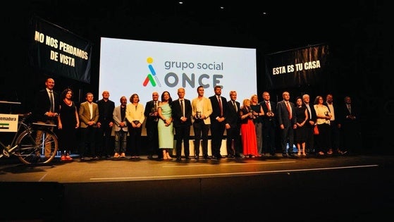 Fundación Ruy López, el Ayuntamiento de Pinofranqueado y Onda Cero, Premios Solidarios ONCE Extremadura 2025
