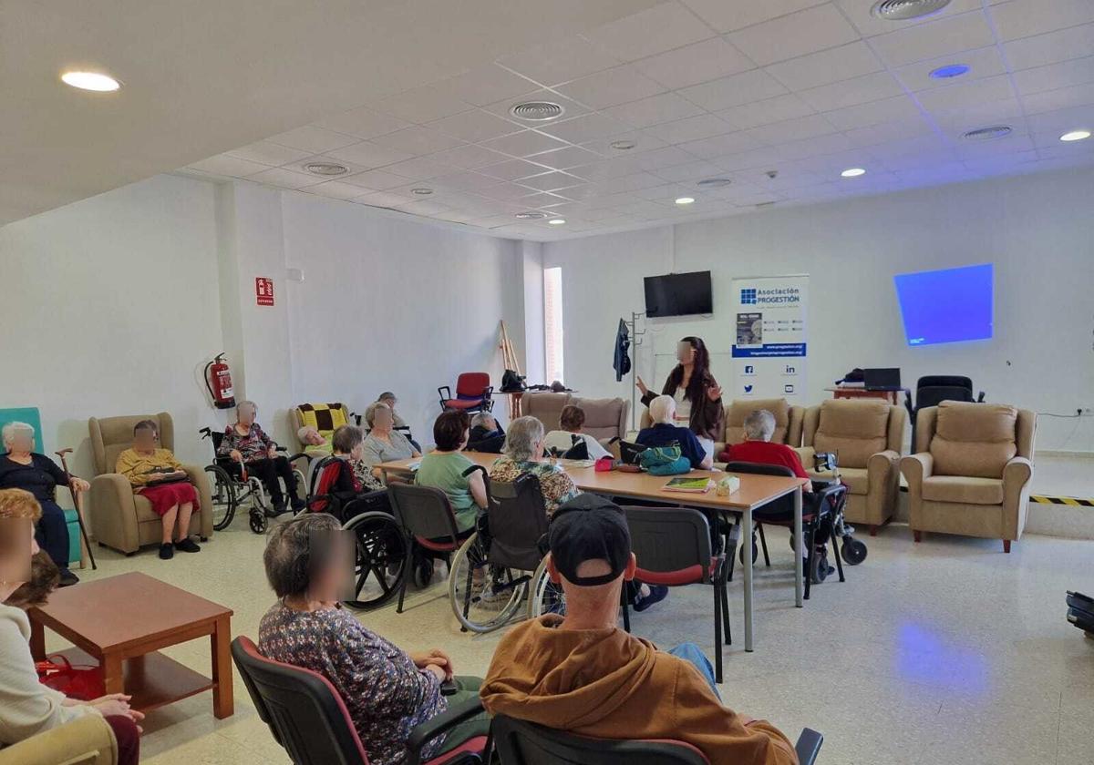 Taller de gestión emocional en Valverde de Leganés.