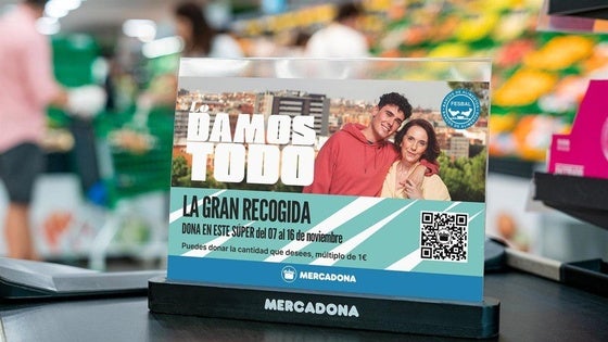 Las 28 tiendas de Mercadona en Extremadura se suman un año más a la Gran Recogida de Alimentos organizada por Fesbal