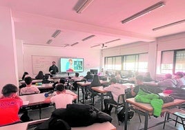 Una de las sesiones en un aula.