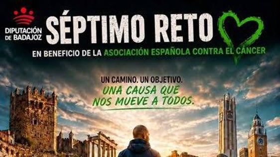 El deportista amateur Abel Mansilla unirá Cáceres, Mérida y Villanueva de la Serena en una iniciativa a favor de AECC
