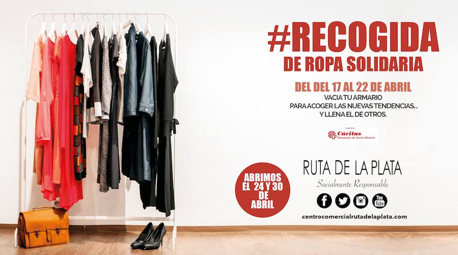 Imagen de la iniciativa de recogida solidaria de ropa.