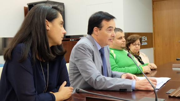 Jesús Gumiel durante su comparecencia.