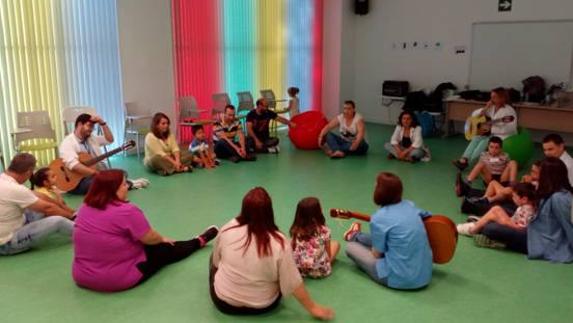 Un momento de los talleres.