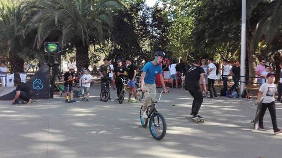 Un momento de la exhibición.