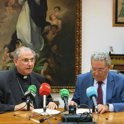Celso Morga y Emilio Vázquez rubricaron el convenio.